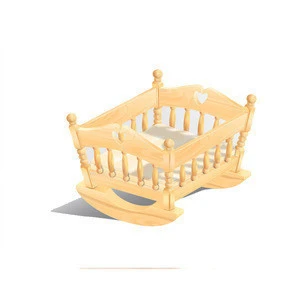 Baby Cot Bed Swinging Crib Baby Cot Solid Wooden Carry Cot For Babies