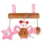 Import Baby stroller toys animal 4pcs colorful soft rattle and teether toy plush hanging baby rattles from China