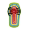 Baking measuring spoons and cups with colorful color
