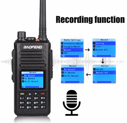 Buy Baofeng Dual Band Portable Dmr Bf Dm Gps Sms Two Way Radio