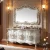 Import Baroque antique carved luxury bathroom vanity design from China
