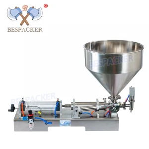 Bespacker Pneumatic Piston Wine Vinegar Coffee Tube Alcohol Hand Sanitizer Gel Liquid Filling Machine