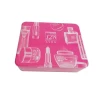 Bespoke Metal Tinplate Rectangular Cosmetic Tin Box For Make-up Kit