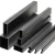 Import Black Carbon Mild Steels Square Hollow Section Profiles For Structural Used Tubes Q235b Q345b A53 SS400 Grade Square Steel Pipes from China
