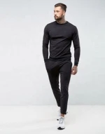 Black Good Fabric training mans tracksuit putt Your Own Logo