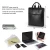 Import Black Large Laptop Money Safe Waterproof Vertical Type Zipper Pouch Document Fireproof Bag from China