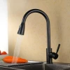 Black/Chrome Kitchen Sink Tap 304 Stainless steel Pull Out Kitchen Faucet