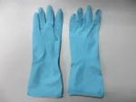 Blue Latex Household Gloves for Washing or Cleaning