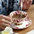 Import Bone China saucer ceramic tea cup high-end coffee cup saucer classic tea cup with spoon saucer from China