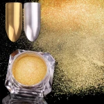 BORN QUEEN Mirror Nail Powder Glitters Metallic Gold Silver Shimmer Powder Manicure Nail Art Chrome Pigment Glitter Dust DIY