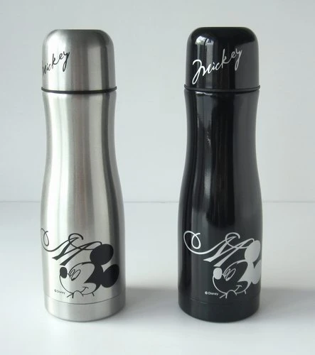 Bowling Shape pop up lid flask Double Wall Stainless Steel Vacuum Insulated Thermos Flask
