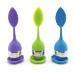 BPA Free silicone Steel infuser steeper Filter tea strainer