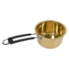 Brass Pot Cookware With Handle Kitchenware Metal Utensils Solid Round Serving 2000 ML Capacity brass Milk Pot