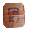 Brown kraft paper bag for cement sand flour powder packaging