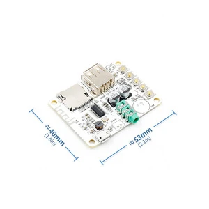 BT Audio Receiver Digital Amplifier Board With Usb Port Tf Card