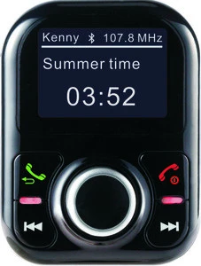 BT car kit with caller name, song name and singer&#39;s name display and phone book