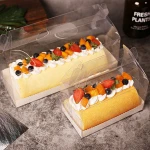 Cake Boxes Packing Tool Disposable Swiss Roll Sushi Macarons Foods Container