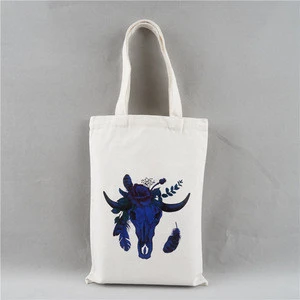 Calico canvas shopping tote cotton bag ODM with custom printing