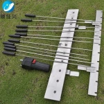Camping Outdoor Stainless Steel Cyprus Shish Kabob Grill Skewer Top Rotisserie