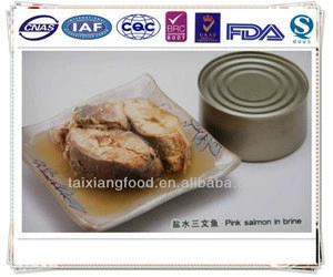 canned salmon in brine /fish canned/canned fish salmon
