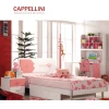 CAPPELLINI high quality modern pink wooden girls bedroom sets kids furniture