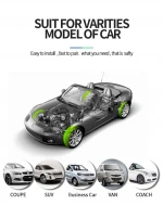 Car TPMS Tire Pressure Monitoring System Solar Charging HD Digital LCD Display Auto Alarms Wireless External Sensors TPMS