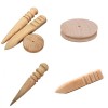Carving Tools Multi-Size Burnisher Leather Craft Edge Round Slicker Wood Leathercraft Sewing Tools