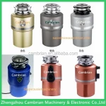 CE approval small mini household kitchen food waste garbage with 3 grind stages food waste treatment