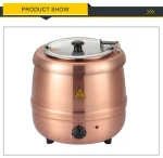 chaozhou 18/8 stainless steel 10L stock pot tureen electric soup boiler for heating