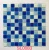 Import Cheap Blue Square Crystal Glass Mosaic Swimming Pool Mosaic Tile from China