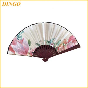 cheap foldable painted bamboo paper handfan