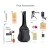 Import Cheap guitar wholesale china 41&#39;&#39; black color solid wood acoustic guitar Free Accessories from China