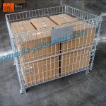 Cheap Price Steel folding storage rack supermarket wire mesh cage