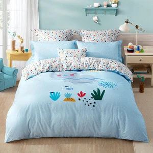 Children Bedding Set 100% Cotton For Kids Cartoon Bed Sheet