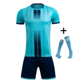 Children Football Jerseys Men Boys Soccer Clothes Sets Short Sleeve Kids Football Uniforms Adult Kids Soccer Tracksuit Jersey