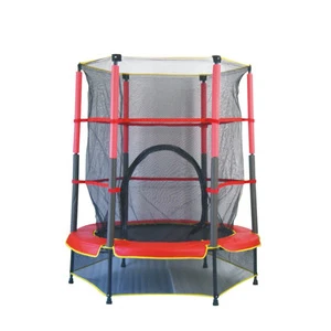 Children Indoor Fitness Equipment Trampoline 360 Degree Protect Kids Indoor Home Trampoline with Protective Net