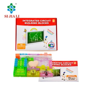 Children science toys integrated circuit electronic plastic building blocks 59 projects