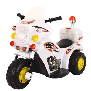 Children&#39;s electric motorcycle 1-3 years old tricycle child police car baby charging toy Scooter red blue white black