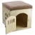 Import China Factory Wholesale Customized Modern Solid Wood Pet Dog House Doghouse with door from China