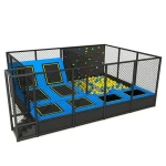 China Manufacturer Commercial Retangular Professional Indoor Trampoline Park Equipment District