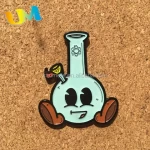 China Pin Badge Maker Custom Made Dye Black Metal Cartoon Soft Enamel Pin