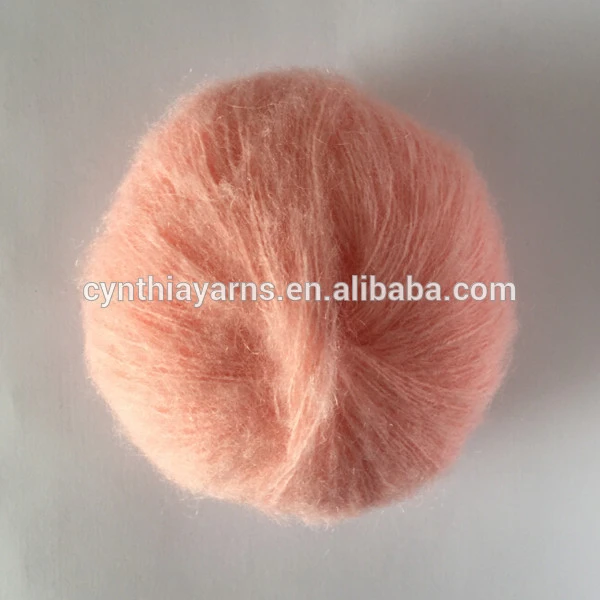 China wholesale Oeko-Tex Standard 100 brushed knitting acrylic polyester blended mohair yarn fancy yarn