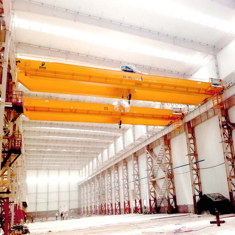 Chinese supplier 32ton 10ton double beam overhead bridge crane lifting equipment