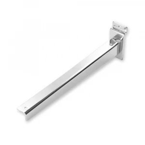 Chromed Metal Slatwall Knife Brackets for Glass Shelf Support