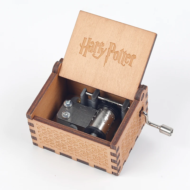 Classical Carved Harry Potter Hand Crank Music Box