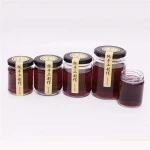 clear round food storage glass jar canning jar with lids all size can be available