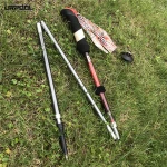 Collapsible Trekking Poles for Hiking  Adjustable Walking Hiking Sticks Aluminum Ski Poles with EVA Foam Handle
