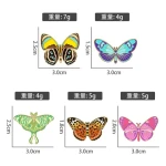 Colored Butterfly Animal Metal Brooches Drop Oil Butterfly Brooch Pin Insect Badges Enamel Lapel Pin Shawl Accessories