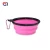 Colored Non-slip round cute dog silicone collapsible pet bowl pet feeding bowl/ dog feeder