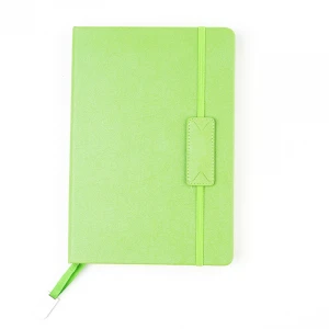 Colorful luxury pu leather notebook set with pen office stationery leather notebook with custom logo
